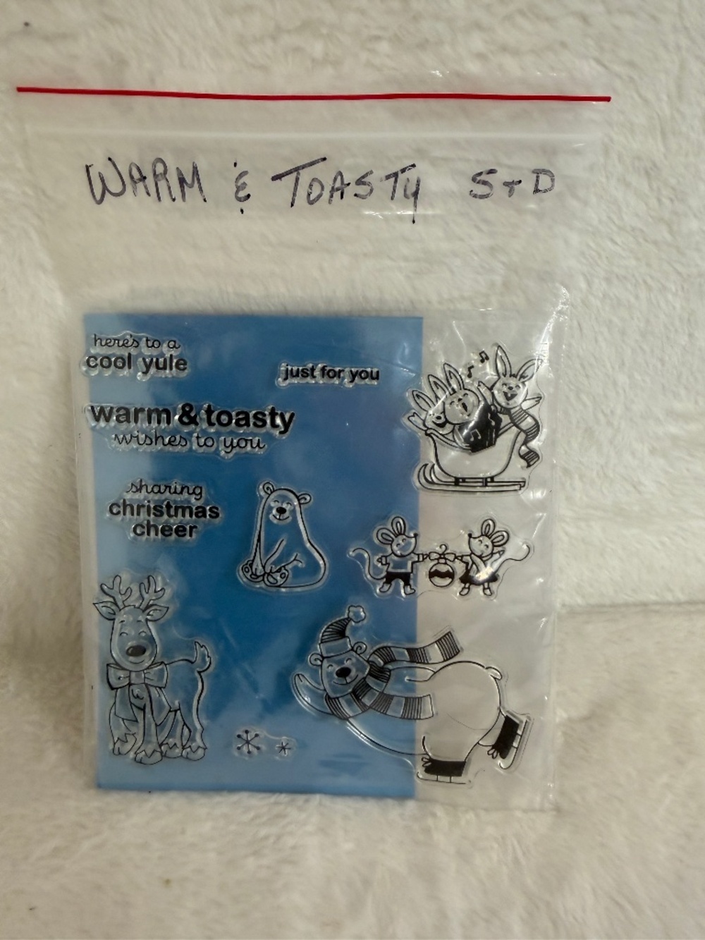Stampin Up Clear Mount Stamps Set Warm & Toasty Embossing Dies Card Making